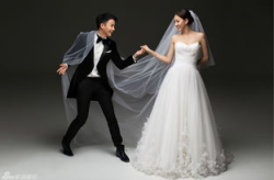 明星婚纱照片,明星婚纱照中的时尚与爱情故事